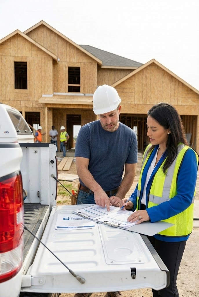 Insurance broker answering frequently asked questions about contractor coverage and COIs